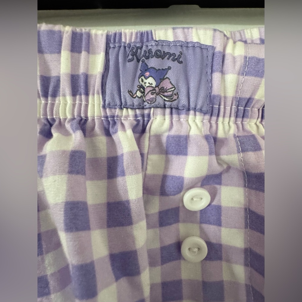 Purple Checkered juniors Pajamas bottoms